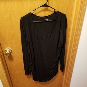 Black Long Sleeve Maternity Top